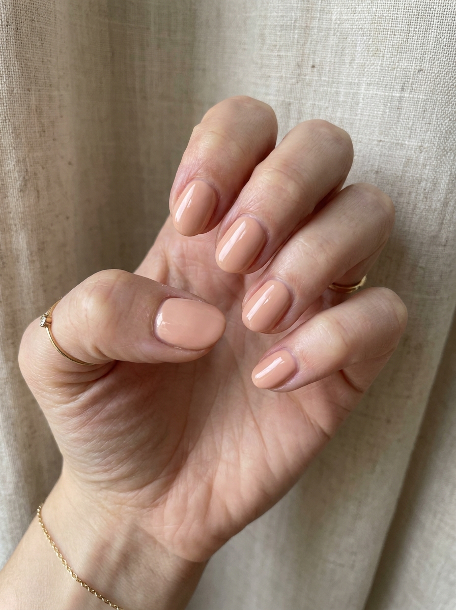 Peach Nude als Nagel Farben Sommer Inspiration 2026